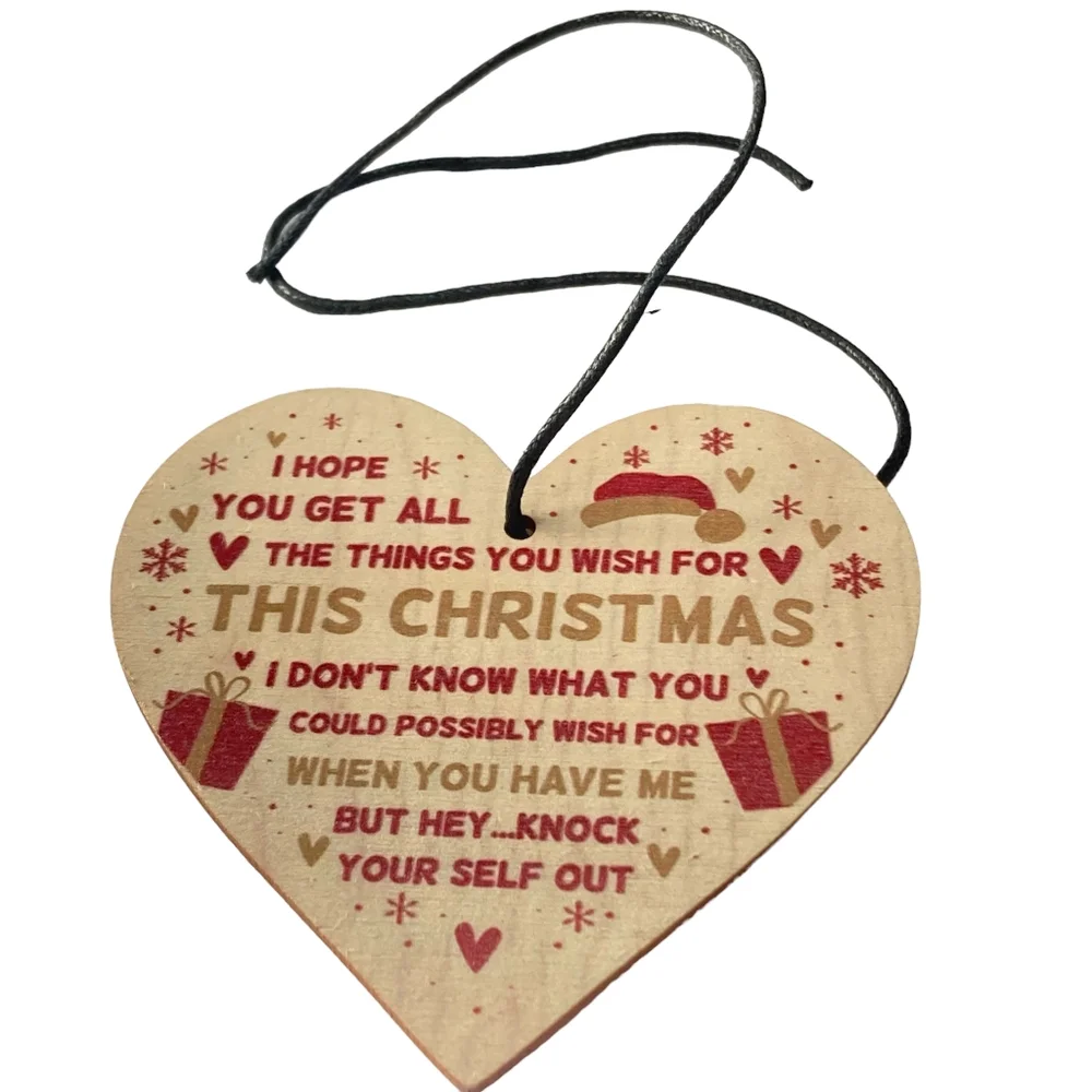 BNWT Women's Christmas Festive Cheer Heart Ornament - Holiday Delight - Picture 1 of 9